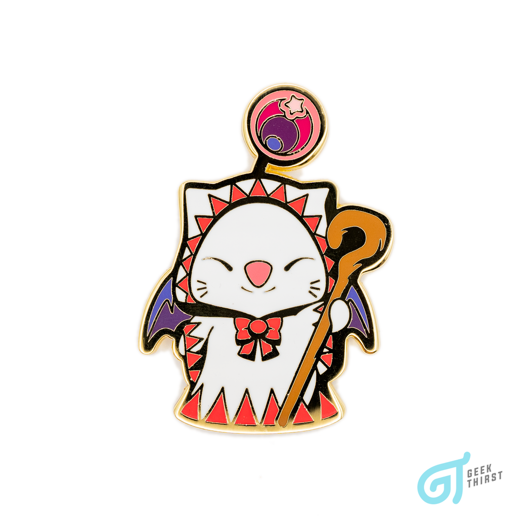 Final Friends - Whitemage Moogle Pin